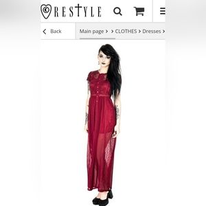 Restyle Maxi Dress Goth Victorian